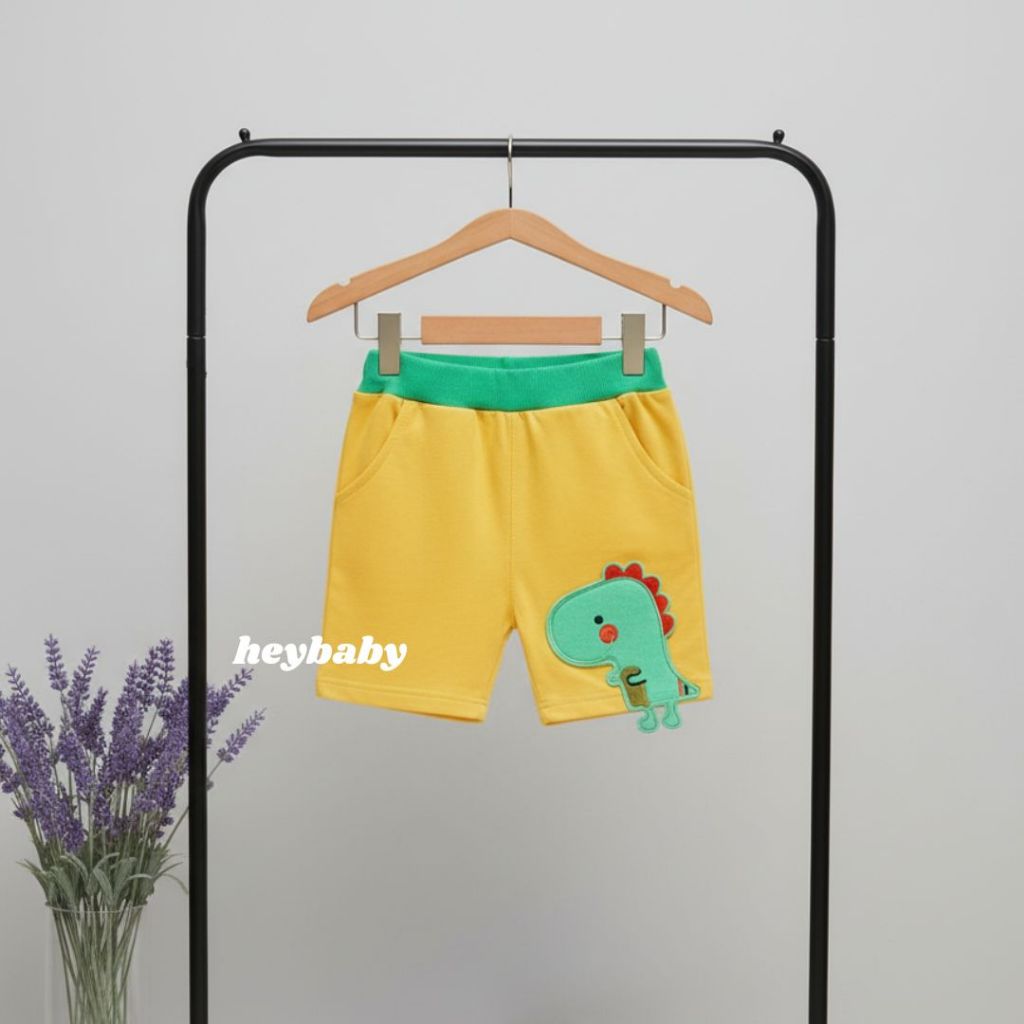 HEYBABY-Password Dino Max Motif Pants กางเกงจ็อกเกอร์สําหรับเด็ก 1-7 ปี
