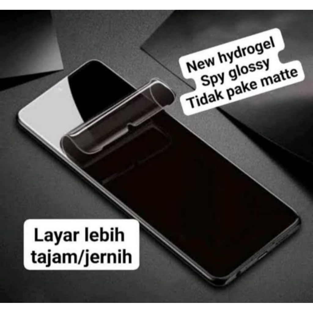LAYAR HYDROGEL B ANTI SPY GLOSSY OPPO A1K A3S A3X PRO A5 2020 A5i A5S A5X A7 A9 A11K A12 A15S A16K A