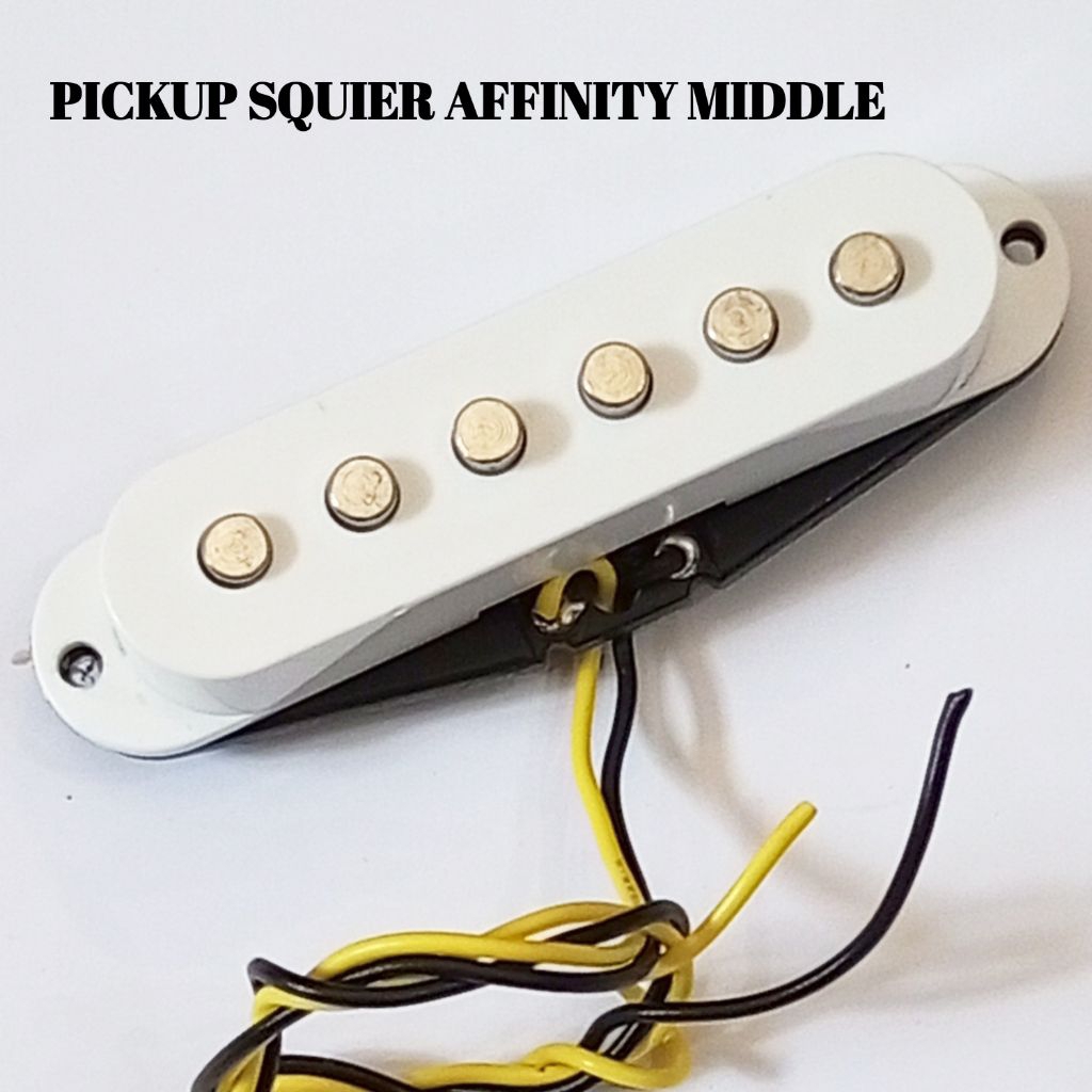 Original Squier Affinity Stratocaster Single Coil Middle White Guitar Pickup