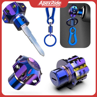 1PC Universal CNC Mobil Sepeda Motor Kunci Kepala Aluminium Alloy Titanium Membakar Hexagon Bit Kunci Tip Auto Dekorasi Aksesoris