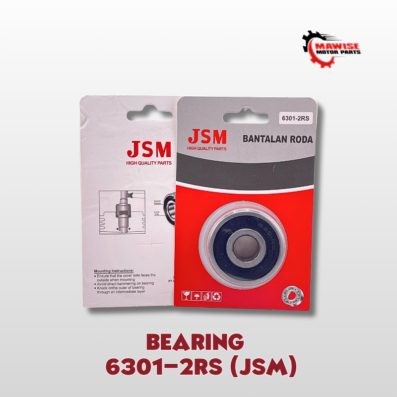 BEARING 6301-2RS JSM [RETAIL]- BEARING / BEARING / KLAKER 6301 2RS