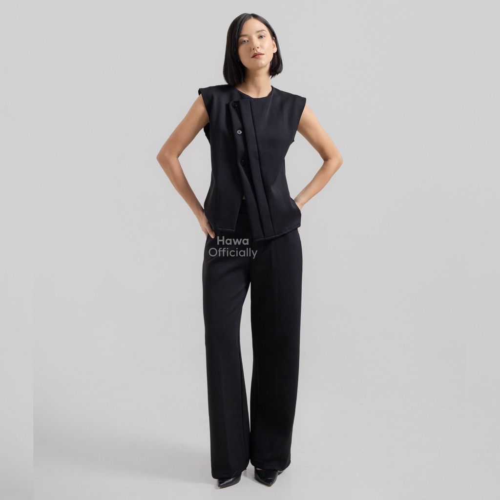 HAWA-Kiyora One Set - เบลเซอร์ผู้หญิง - ชุดสูทผู้หญิง - เสื้อกั๊กสตรี