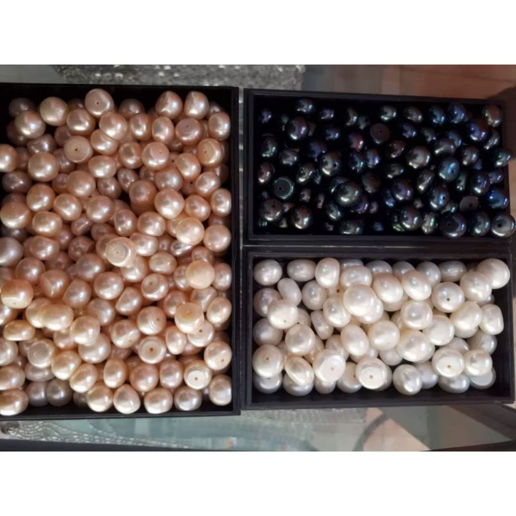 MATA แหวนมุกน้ําจืดแท้ Eye est 10-12 mm รอบ