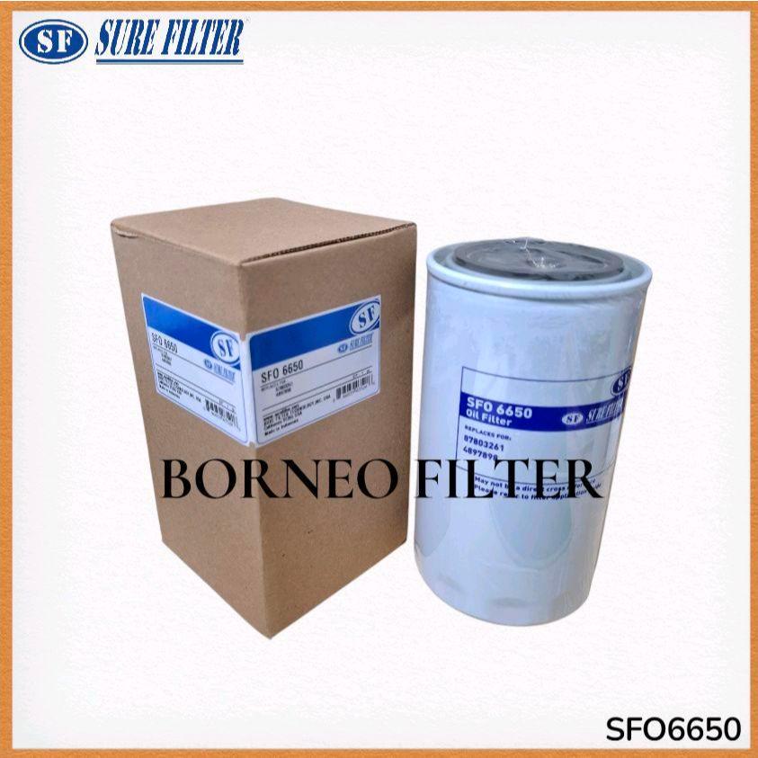 SFO6650 Sure กรองน้ํามันเครื่อง P550520 LF16015 C-7713 BT7237 W950/26 W950/39 C-5734 LF3886 84228510