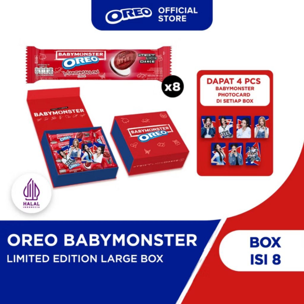 OREO X BABYMONSTER กล่องพิเศษพร้อมโฟโต้การ์ด