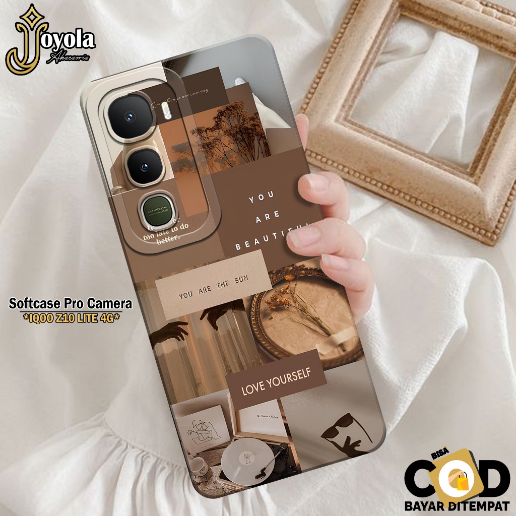 Softcase Hp IQOO Z10 LITE 4G ล่าสุด JOYOLA กรณีความงาม IQOO Z10 LITE 4G ซิลิโคน Tpu Pro กล้อง Kesing