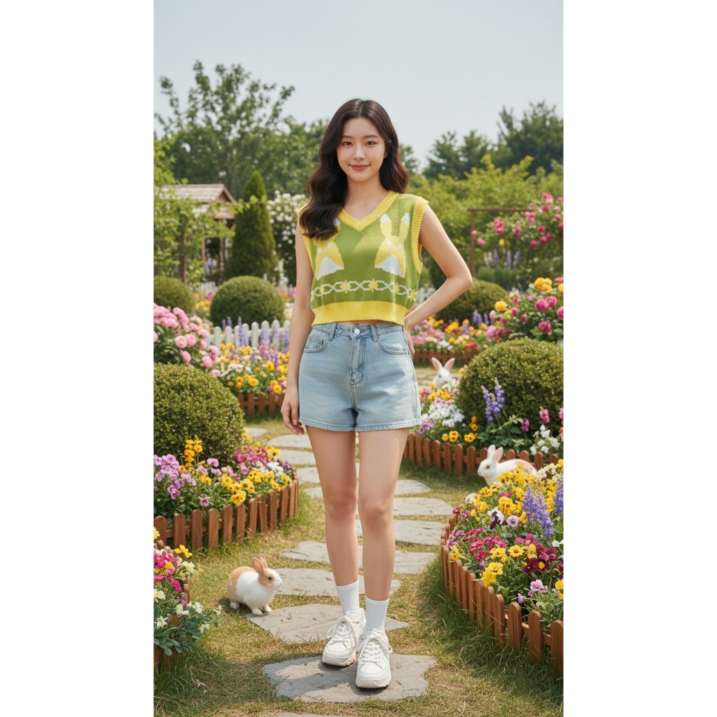 เสื้อกั๊กครอป YaoYao