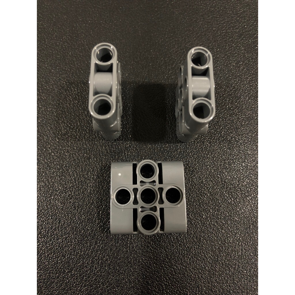 Lego Parts - 39793 - Dark Blush Grey, Technic Pin Connector Block, Liftarm 1 x 3 x 3