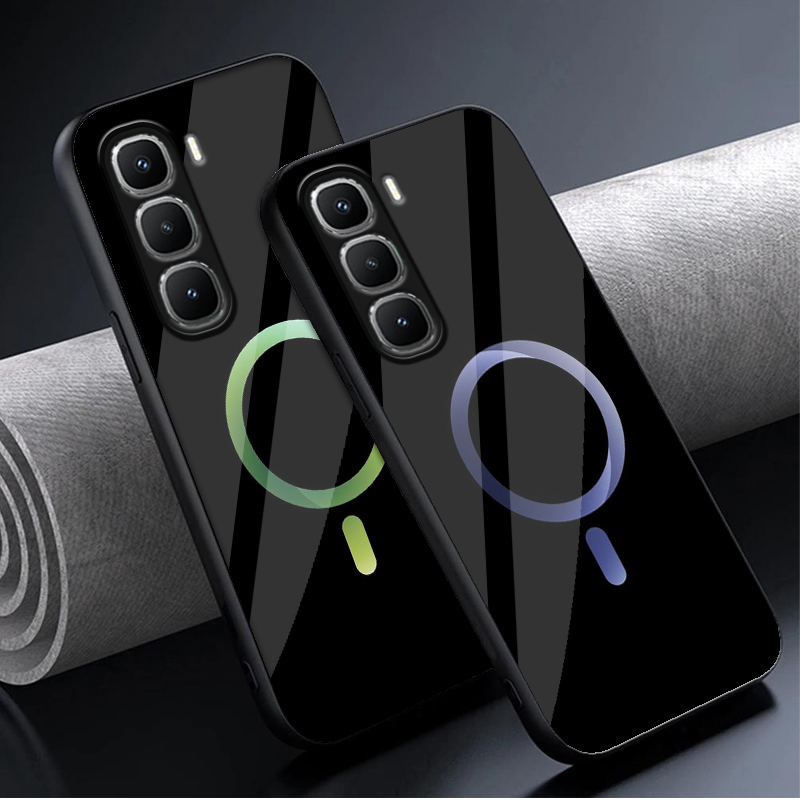 Softcase Glass Kaca Infinix Hot 60 Pro Plus เคสล่าสุด Infinix Hot 60 Pro Plus - Casing Handphone Inf