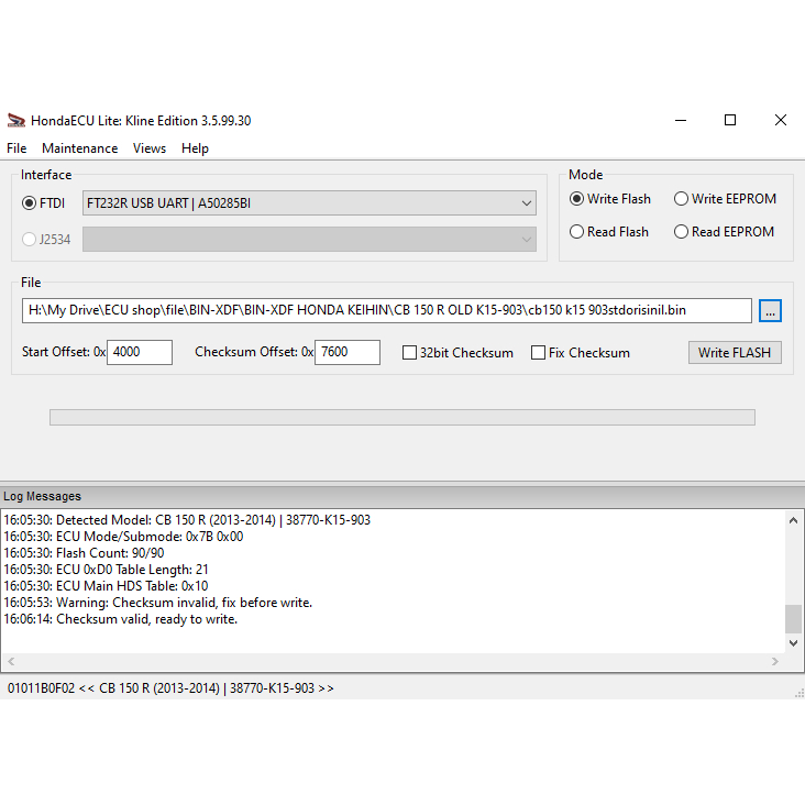 ECU FLASHER ecu Klite line 3.5.99