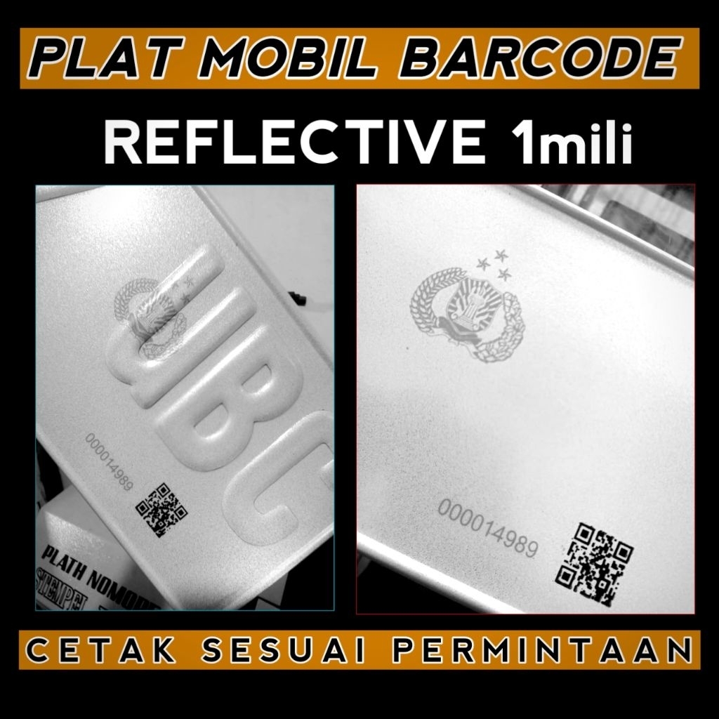 QR BARCODE REFLECTIVE (สําหรับรถยนต์) 1 มม