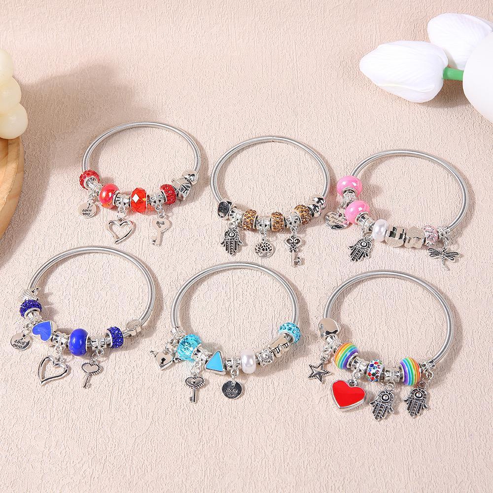 PANDORA RANDOM CHARM BRACELET/TITANIUM และ COPPER/BRACELET