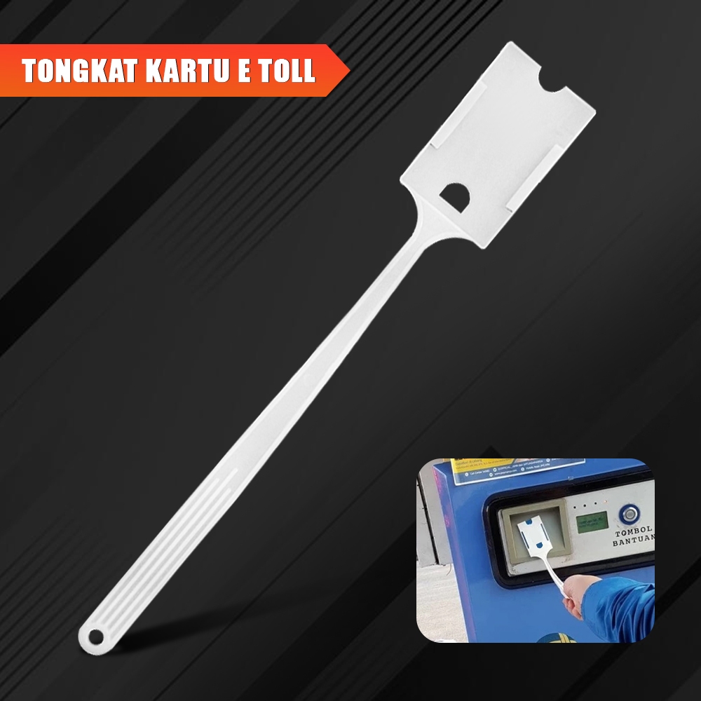 E-Toll Card Stick, Flex Toll Card Stick, ยาว 38 ซม., แข็งแรง, ด้ามจับใช้งานได้จริง