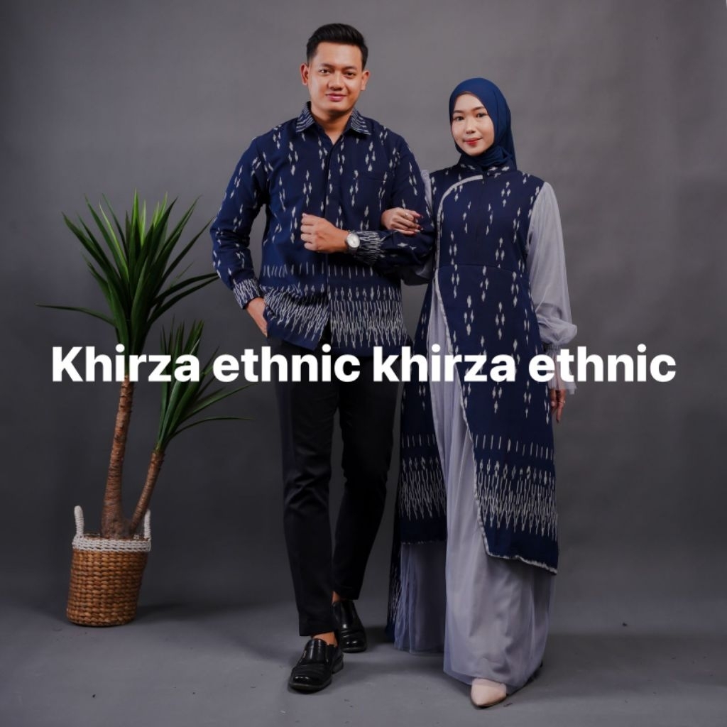 LARISA NAVY COUPLE WOVEN CLOTHES - WOVEN DRESS - WOVEN CLOTHES - WOVEN COUPLE - WOVEN CLOTHES สําหรั