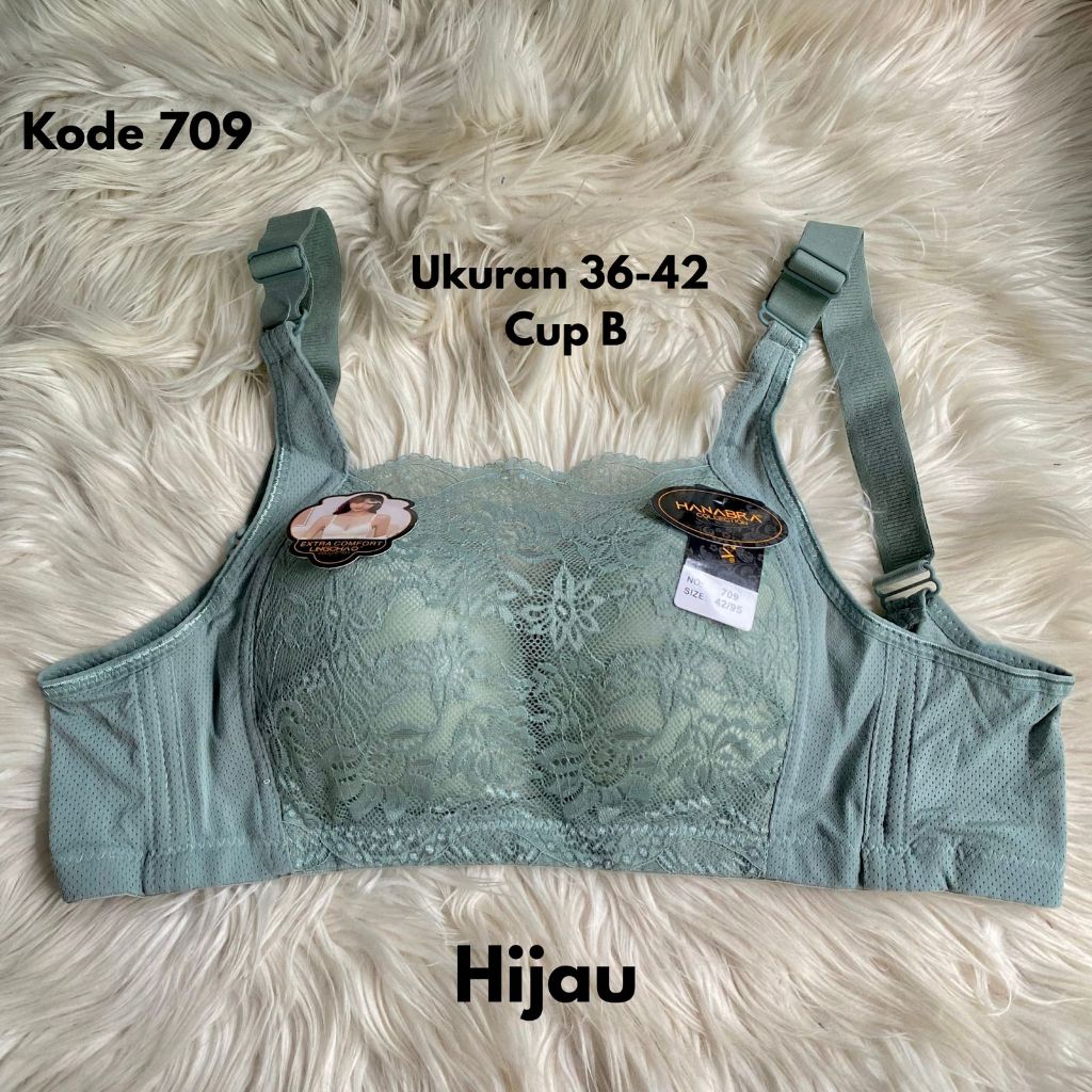 (709) 1 ชิ้น KAMBEN BRA 3 HOOKS PREMIUM QUALITY BRA CUP B COMPLETE SIZE 36-42
