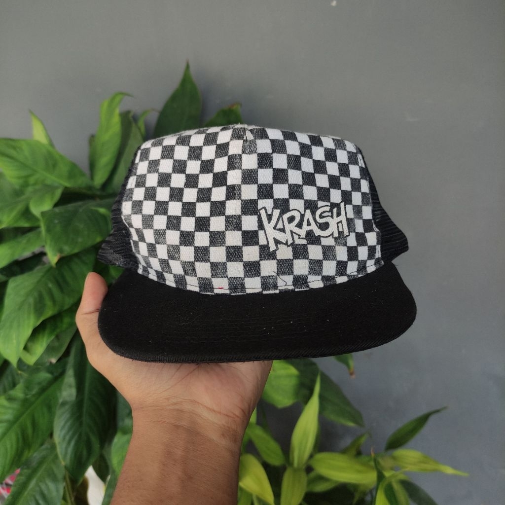 หมวกรถบรรทุกวินเทจ KR4SH CH3CKERB0ARD RUST1C RABB1T