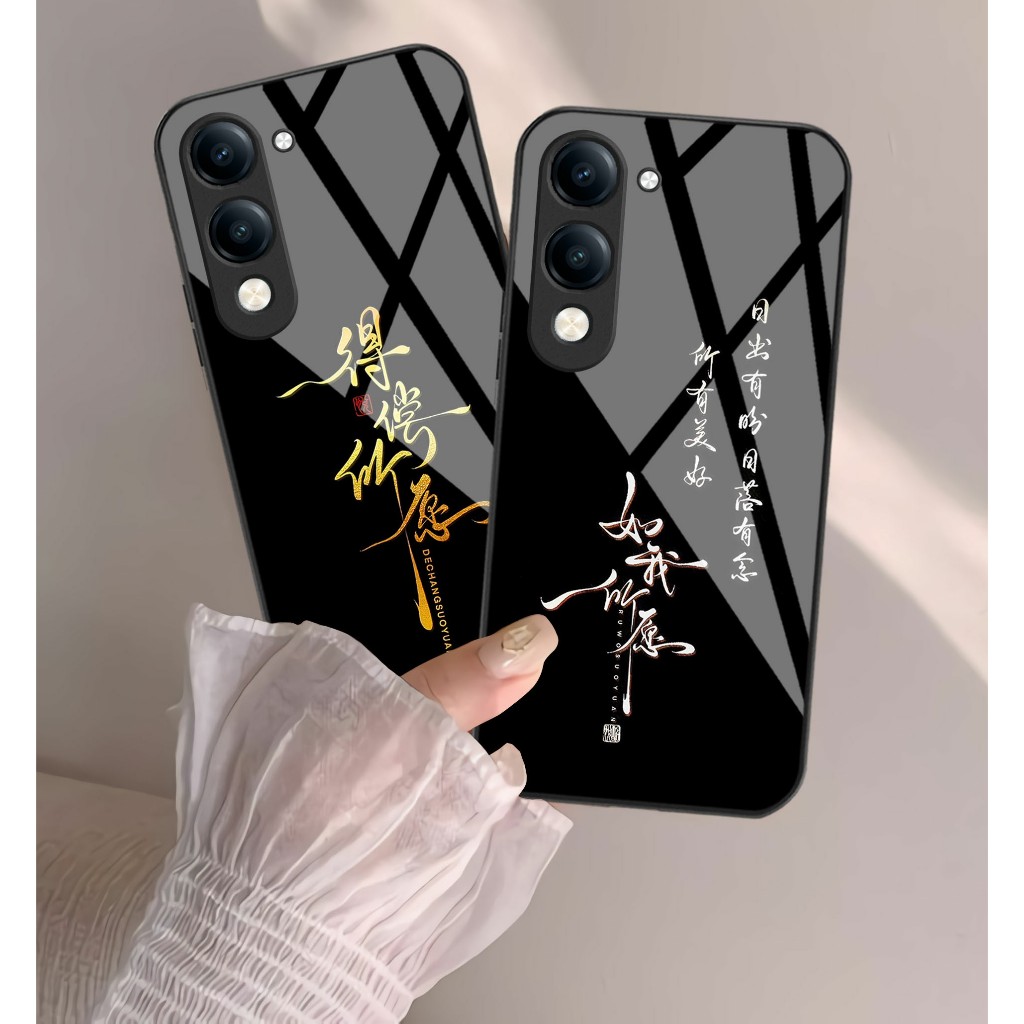 {F707} เคส VIVO Y04 Glass Softcase - เคส VIVO Y04 HP - เคส VIVO Y04 NEW CAMERA PROTECTOR