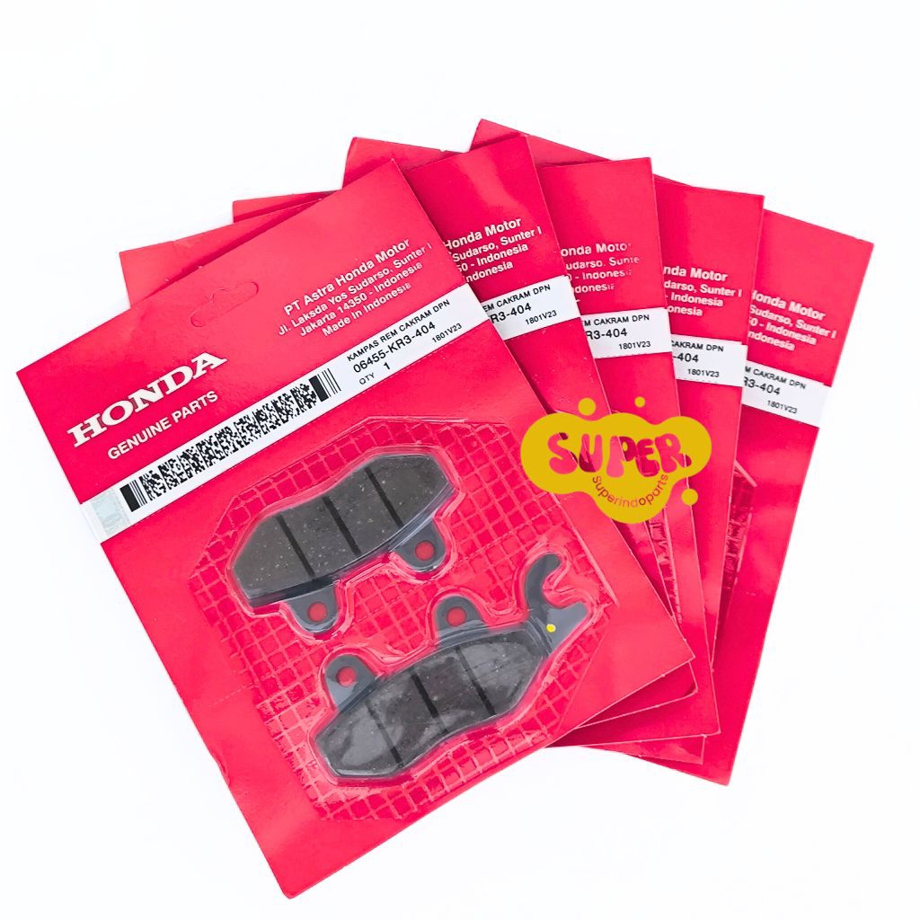 ด้านหน้า DISKPAD KR3 HONDA SUPRA X KARISMA SUPRA X 125 SMASH NINJA R FRONT DISPAD KR3 SHOGUN PADS KR