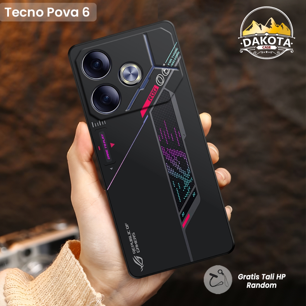 เคส HP Tecno Pova 6 Silicone Softcase Gamingg | ปลอก Tecno Pova 7 4G | Tecno Pova 7 5G | ปลอกหรูหราส