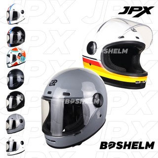 BOSHELM Helm Retro JP ROKR SOLID Helm Full Face SNI
