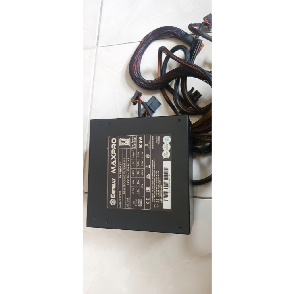 Enermax maxpro 500 watt 80 plus มือสองสภาพดี
