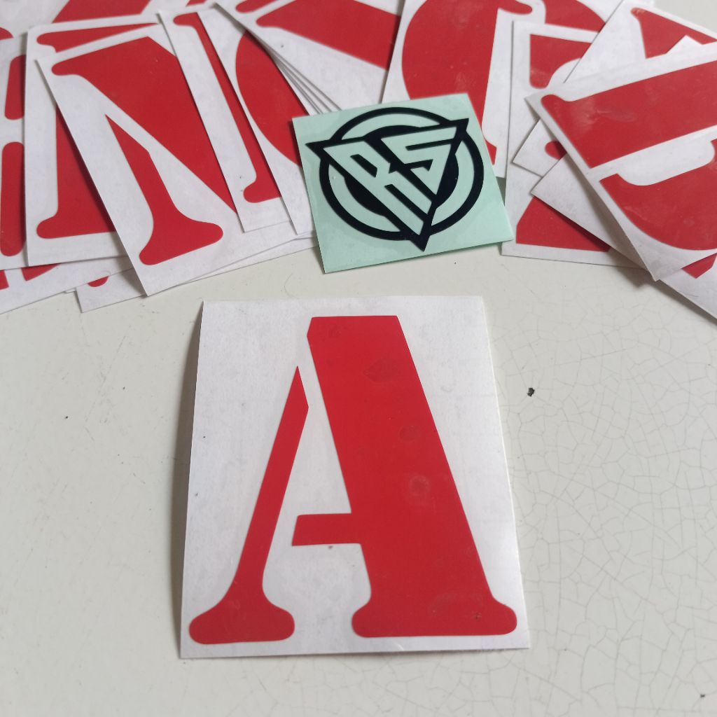 สติ๊กเกอร์ตัดหนัก 8.3 ซม. ABCD ALPHABET LETTERS