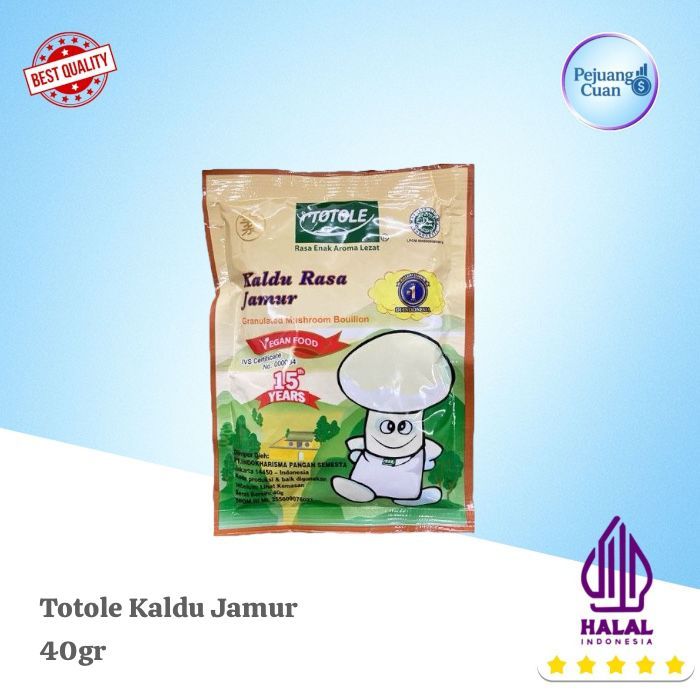 TOTOLE MUSHROOM BROTH 40 GR HALAL / TOTOLE MUSHROOM 40 GR