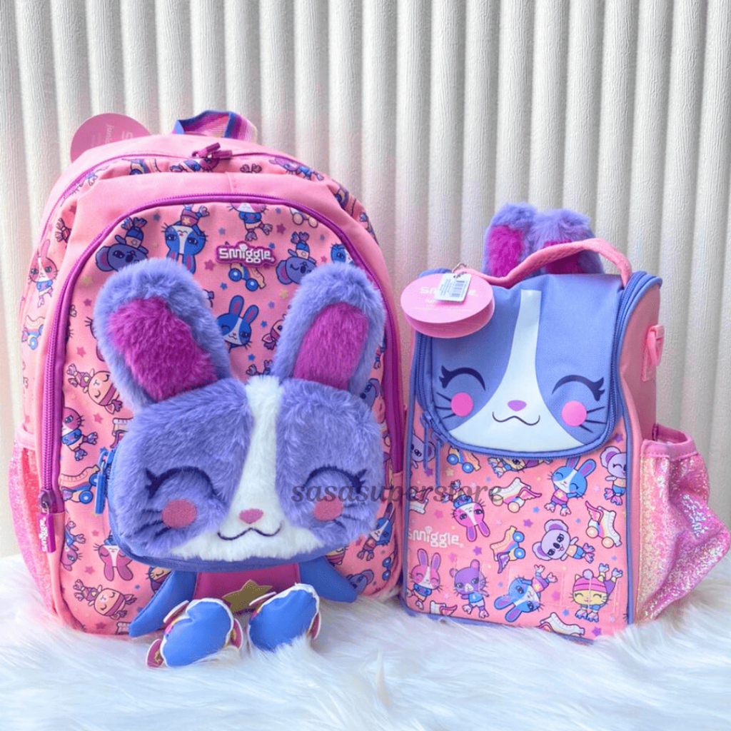 ซาซ่า เบบี๋ | SCHOOL BAG SMIGEL SERIES GIRL MOVIN RABBIT JUNIOR PINK CHARACTER SCHOOL BACKPACK สําหร
