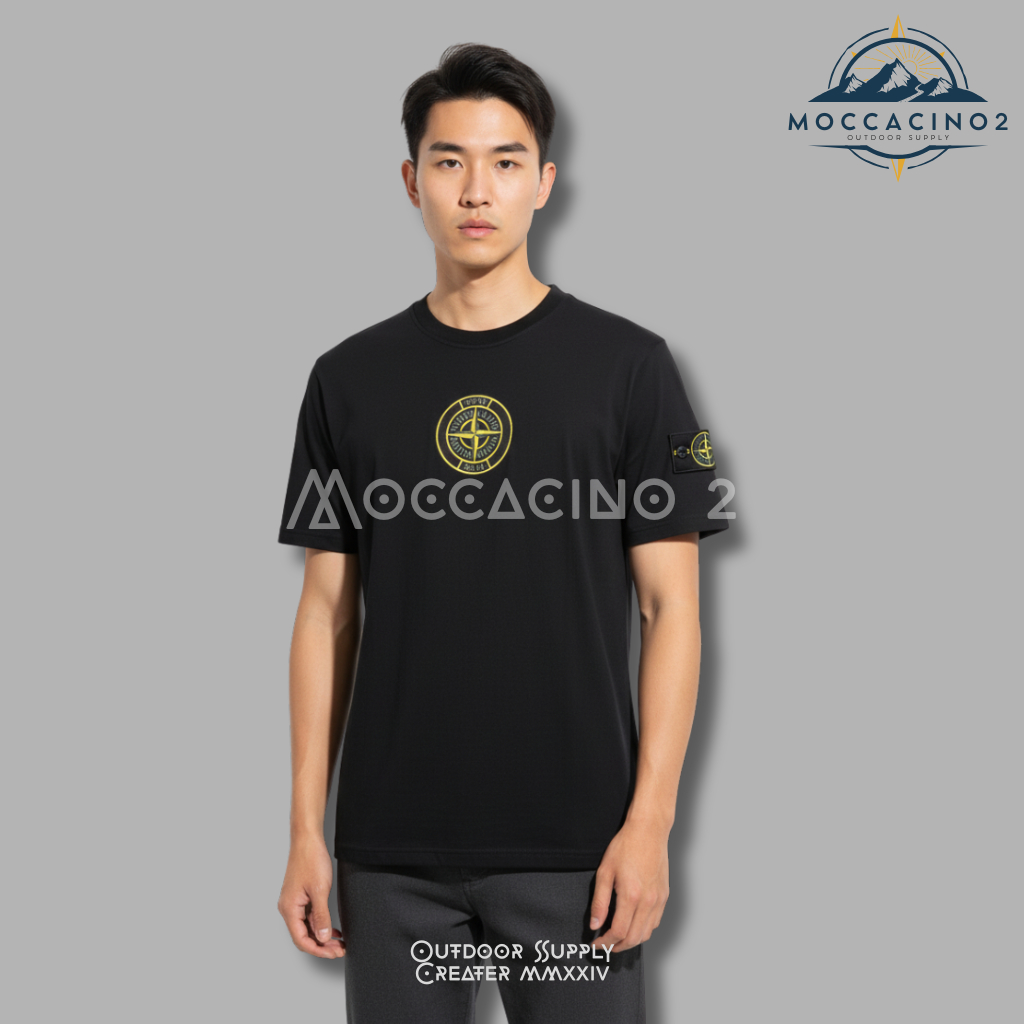 เสื้อยืด SI staey ทําจาก Premium 24s sushing Cotton สําหรับผู้ชายและผู้หญิง เท่ๆ ป้ายเต็ม