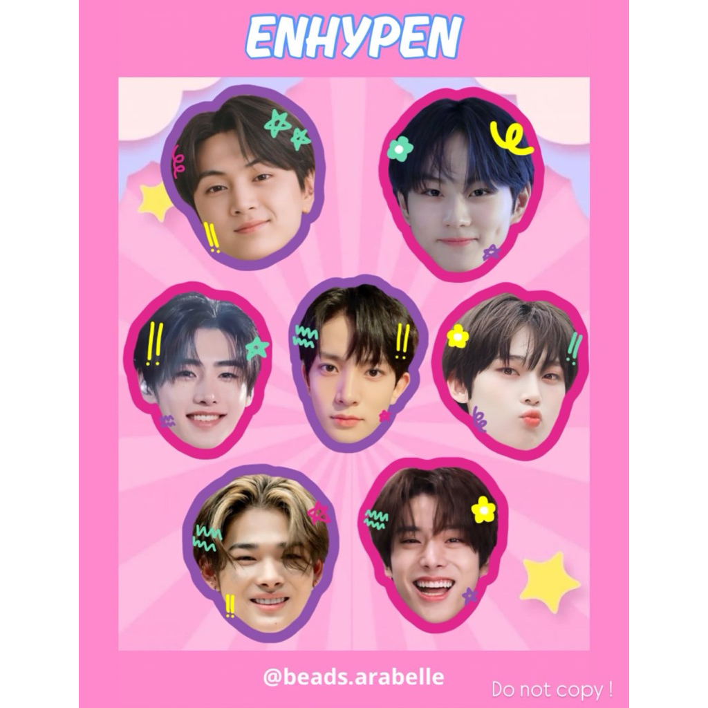 พวงกุญแจ GANTUNGAN Enhypen ver.2 โดย Arabelle | พวงกุญแจเคป๊อป