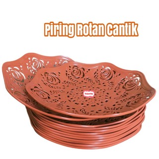 Paket hemat isi 24 PIRING ROTAN CANTIK