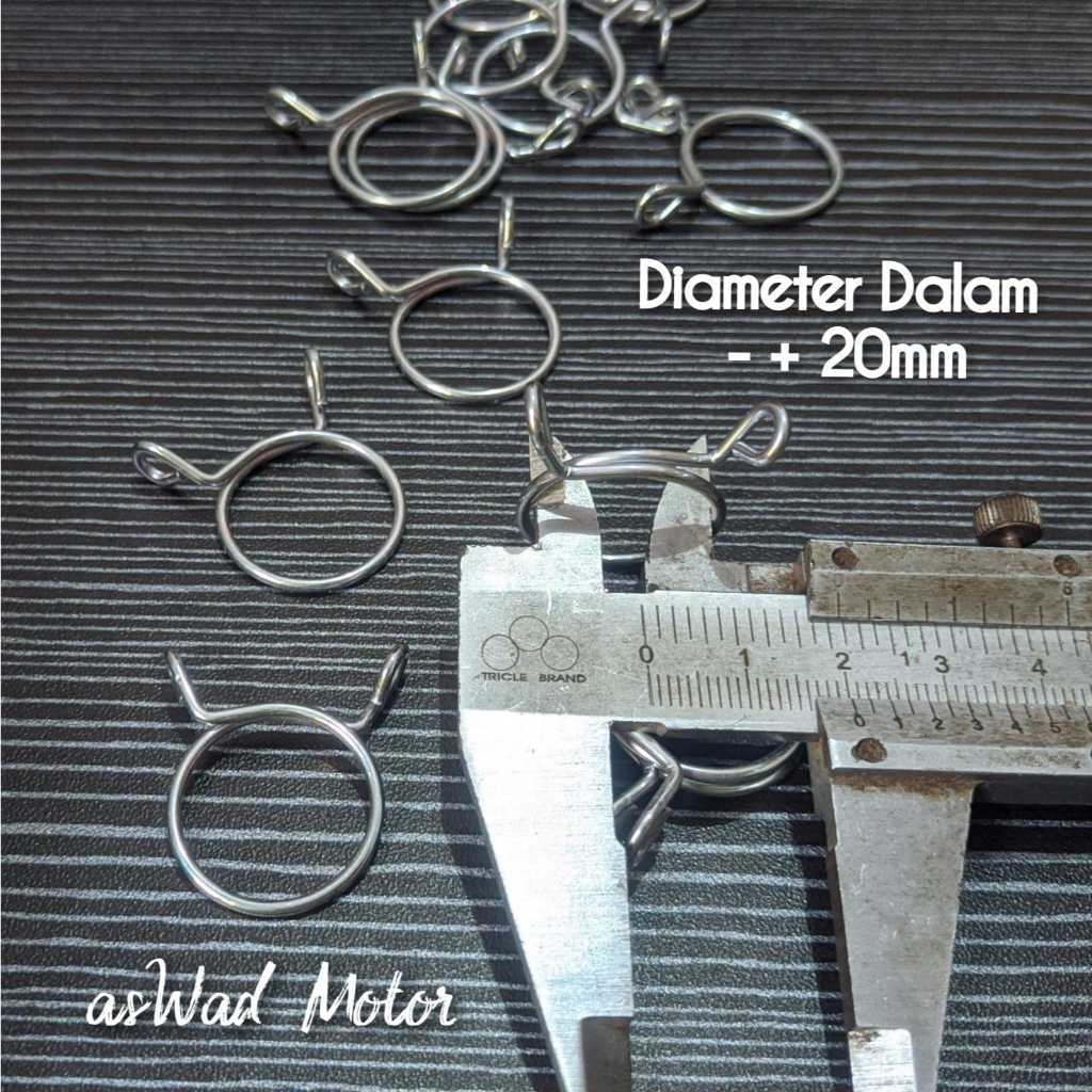 (2PCS) 20X2MM UNIVERSAL HOSE CLAMP / HOSE CLAMP / CLIP / HOSE CLAMP / HOSE CLAMP / แท้ HOSE CLAMP