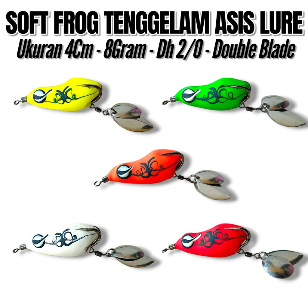 SOFT FORG ASIS LURE TENGGLAM รุ่นขนาด 4 ซม. น้ําหนัก 8GRM HOOK 2/0 เหยื่อก่อสร้าง