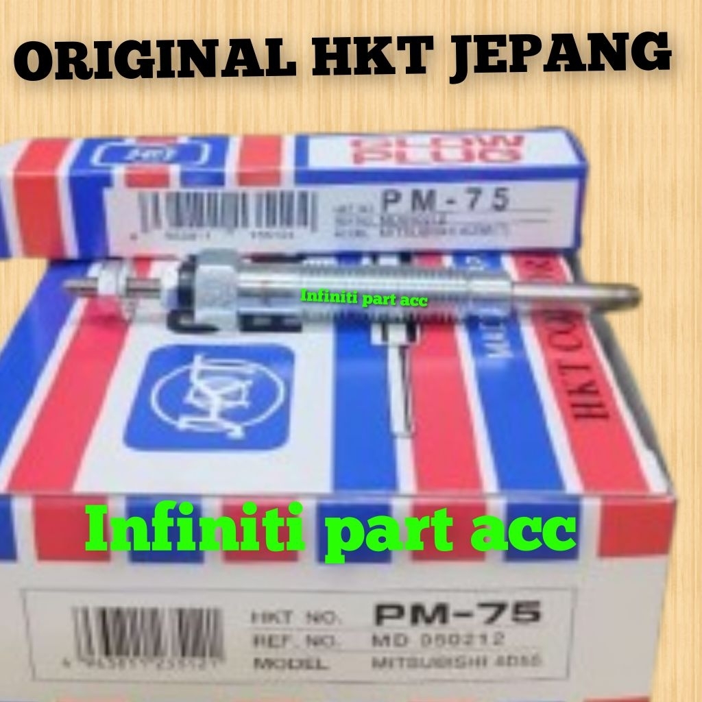 GLOW PLUG HEATER SPARK PLUG MITSUBISHI COLT L300 ENGINE 4D55 4D56 ORIGINAL HKT JAPAN