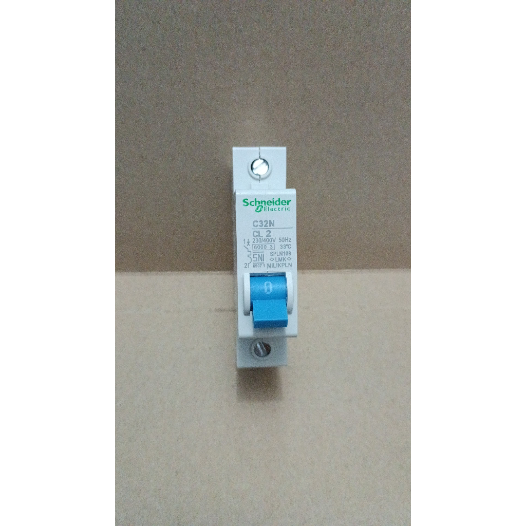 SCHNEIDER 7810 mcb ncb schnider c32n cl2a c 32n c2 cl 2a 2 ampere 2 แอมป์ 2 แอมป์