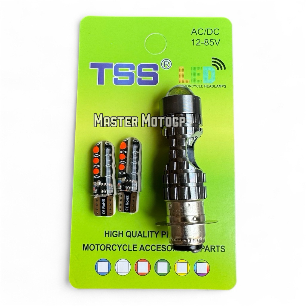 MERAH H6 เลเซอร์หลอดไฟ 1 ชิ้น + sen 2 ชิ้นเลนส์ led เซรามิค dusk สีฟ้า-สีแดง H6 P15D H6 เลเซอร์ LED 