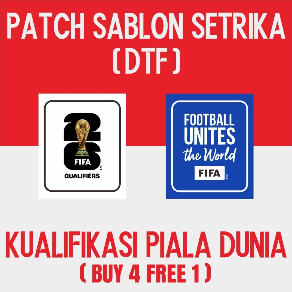 Patch World Cup WC Qualifier 2026 - การพิมพ์หน้าจอ DTF