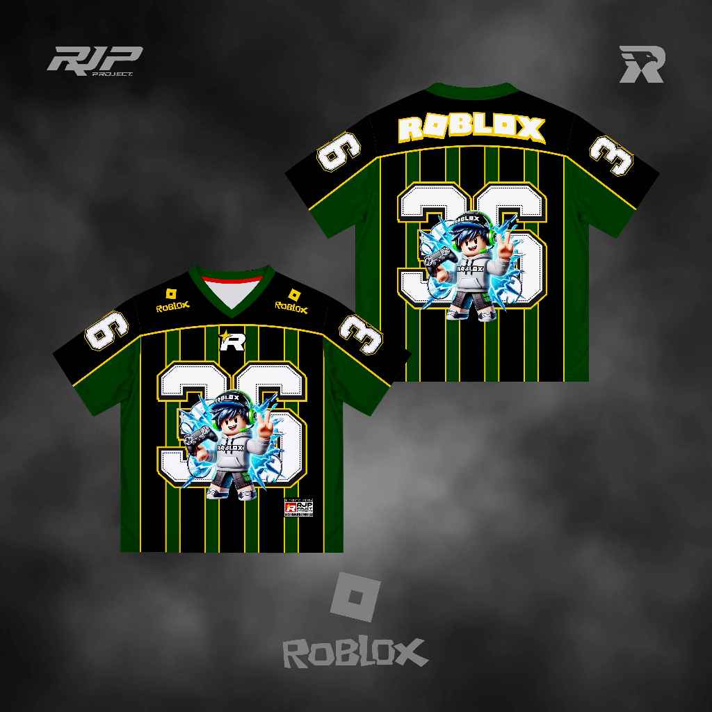 CLOTHIX Roblox Kids Jersey / Brazil Dryfit Jersey / Number 36 Series Jersey