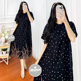 Dianputri Daster Wanita Terbaru Rayon Busui Resleting Depan - Baju Tidur Daster Kekinian