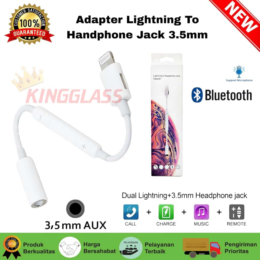 MH-020 อะแดปเตอร์ Lightning Iphone To Aux 3.5MM แปลงแจ็คเสียงเป็น Lightning [MPG]
