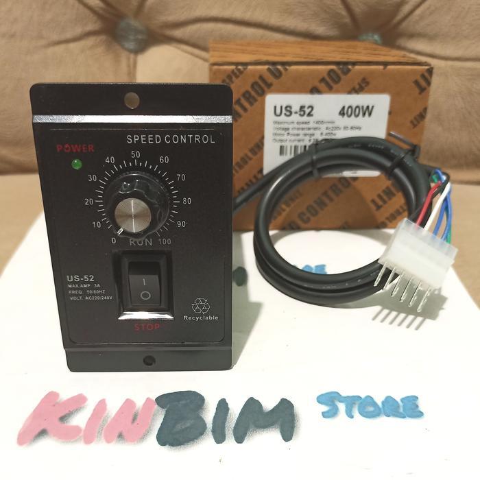 มอเตอร์ควบคุมความเร็ว AC 220V อินพุต 220VAC เอาต์พุต 220VAC ประเภท US-52