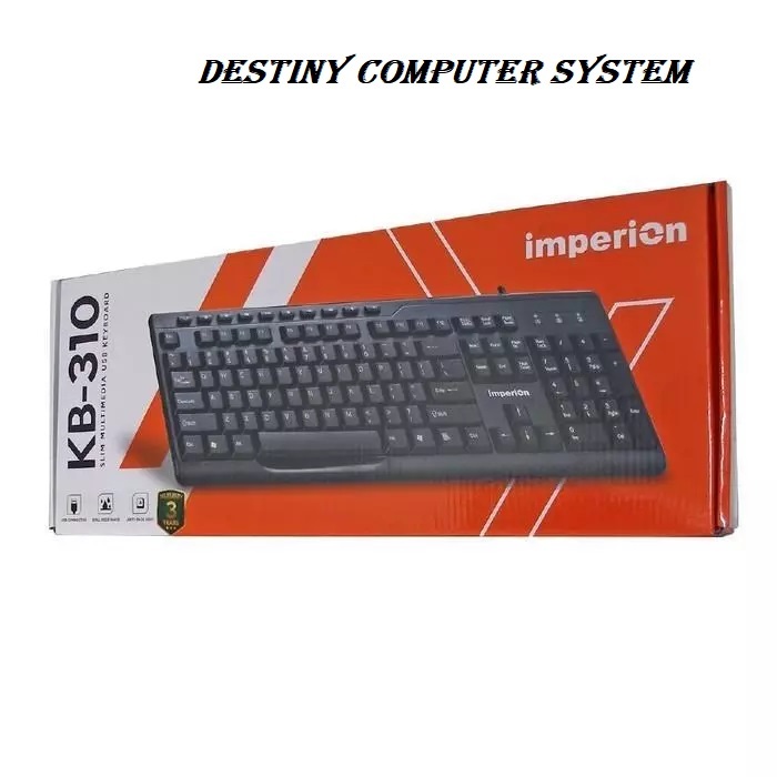คีย์บอร์ดมัลติมีเดีย USB Imperion Slim KB-310