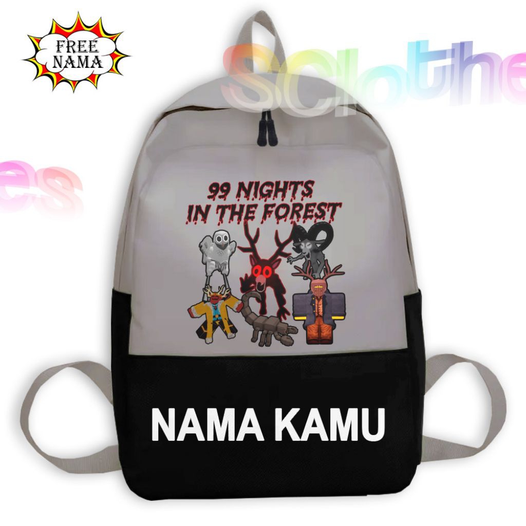 DEER 99 NIGHTS กระเป๋า Cool กระเป๋าเป้สะพายหลังโรงเรียนอนุบาล DEER CHARACTER 99 NIGHTS IN THE FOREST