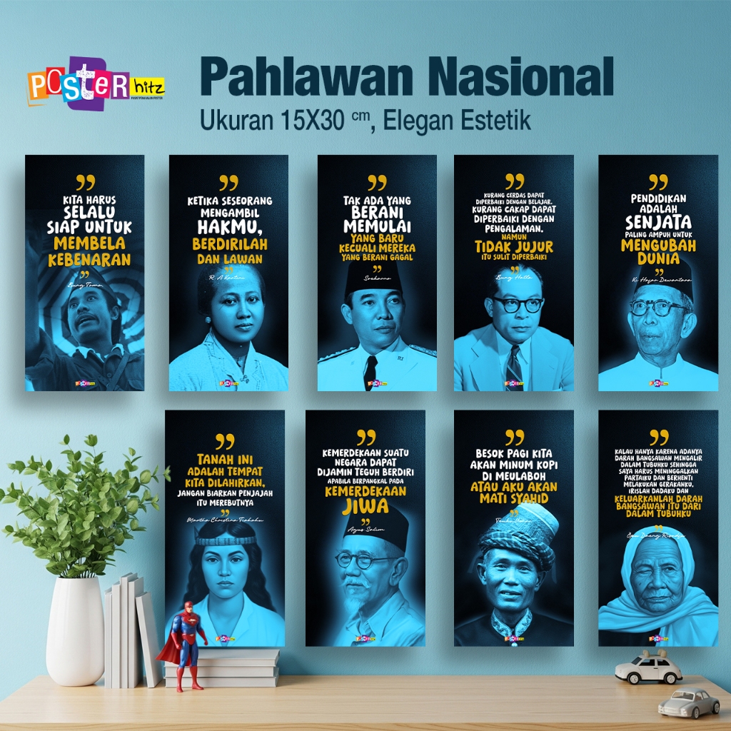 โปสเตอร์ NATIONAL HERO MDF 15X30CM โปสเตอร์ ฮิทซ์