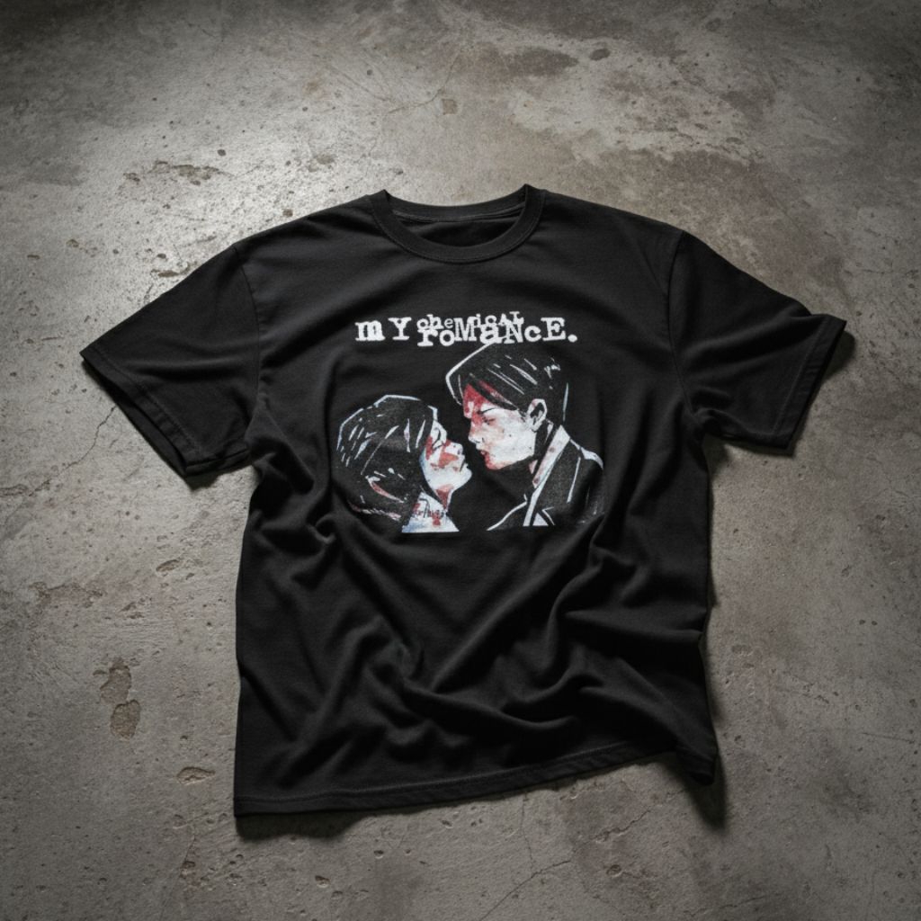 เสื้อยืด MY CHEMICAL ROMANCE BAND OFFICIAL - THREE CHEERS