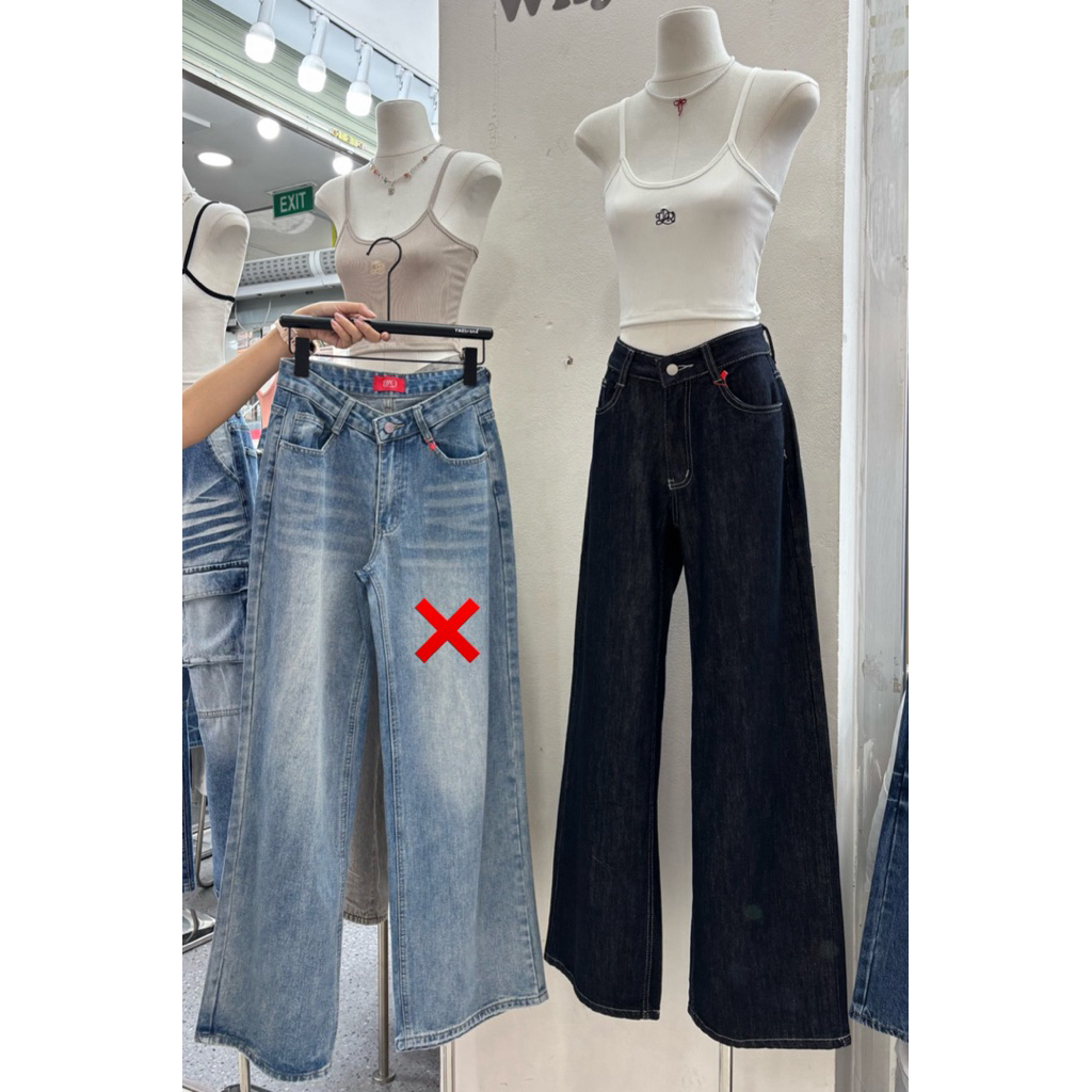 YME BANGKOK BAGGY DENIM PANTS / YME BKK JEANS PANTS / BKK BAGGY PANTS / กางเกงยีนส์ขายาวผู้หญิง / BK