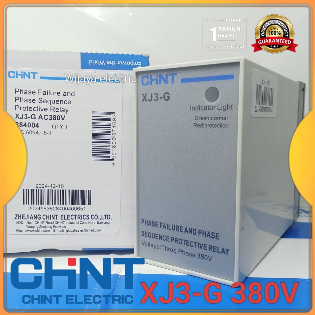 แฟ้มเฟส Chint XJ3-G/xj3g 380vac plus ซ็อกเก็ตผลิตภัณฑ์เดิม chint