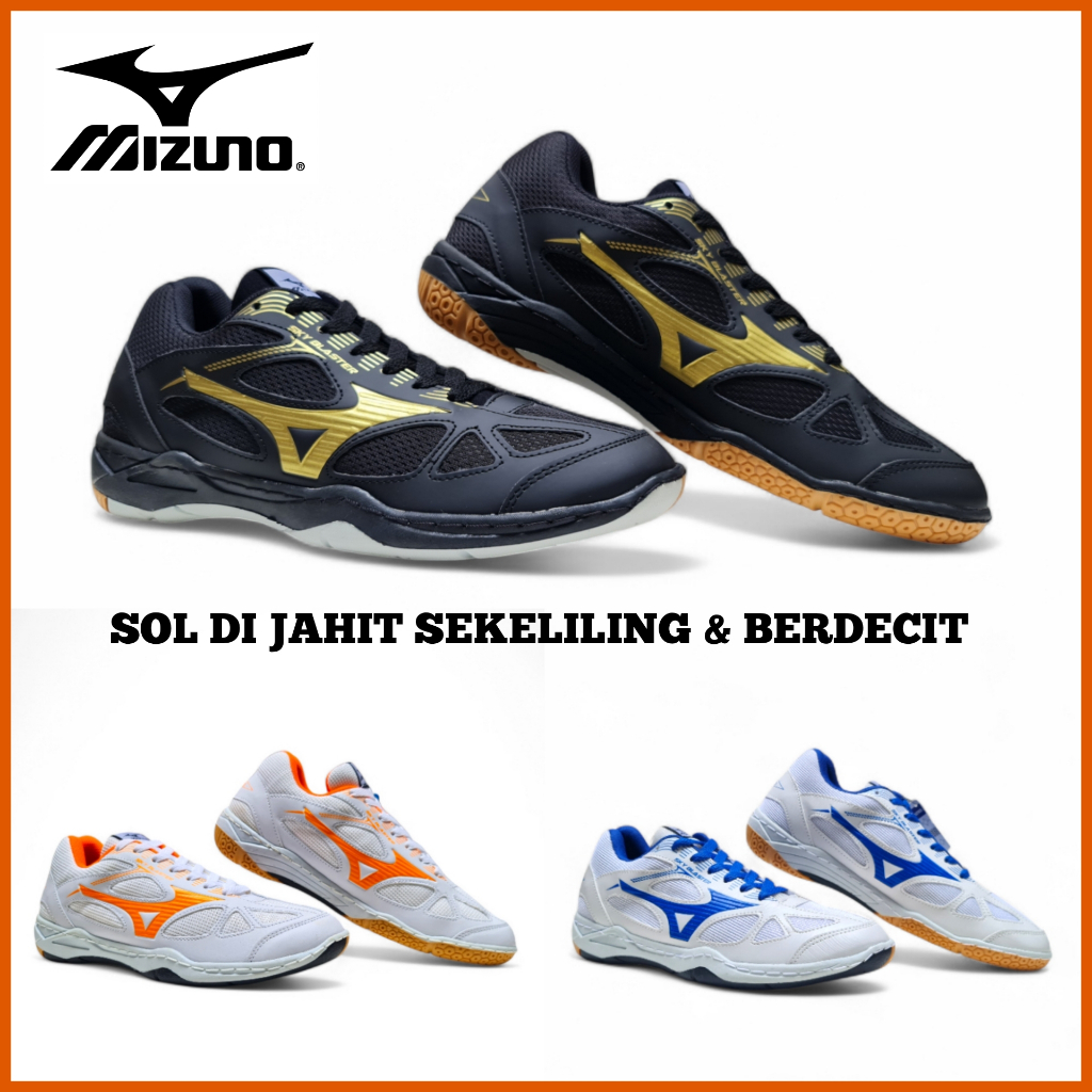 รองเท้า MIZUNO BADMINTON พร้อม SOLEATHABLE สําหรับผู้ชายและผู้หญิง / รองเท้า BadMINTON VOLLEY พร้อม 