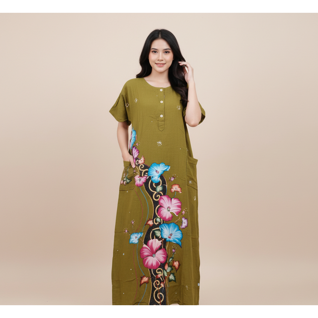 ALANA BLACK MUSTARD LONGDRESS