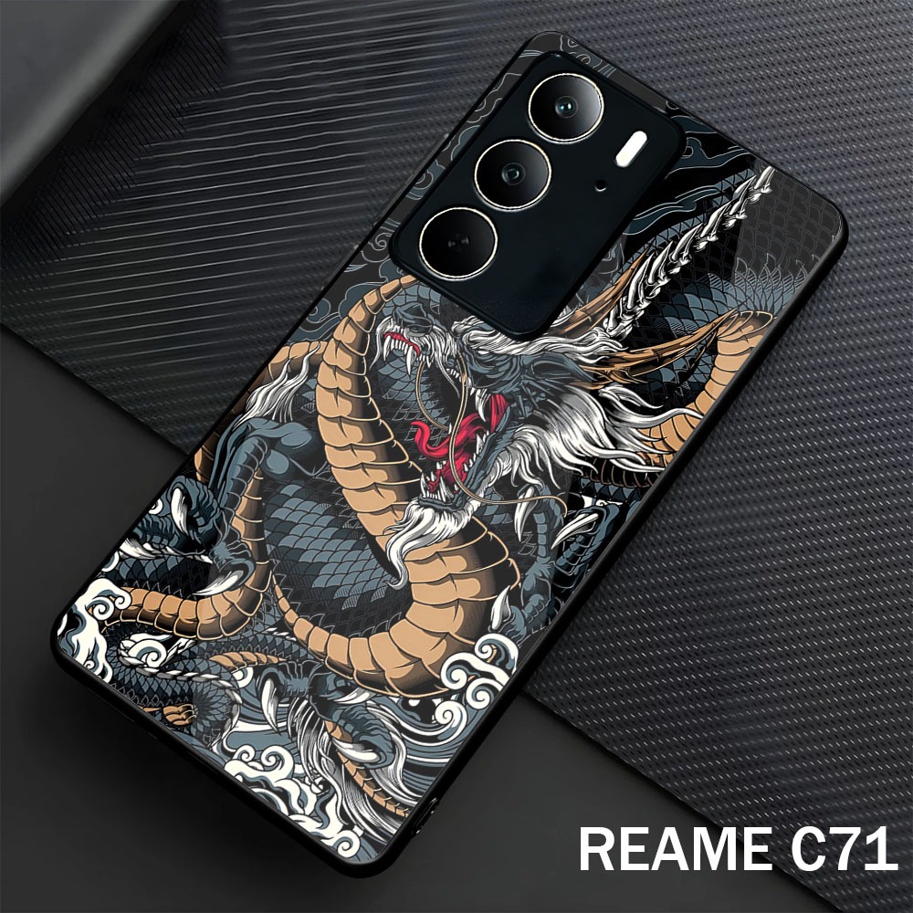 Softcase Glass Glossy สําหรับ Realme C73 C75 C71 ปลอก Hp Realme C73 C75 C71-Case Protector Hp Realme